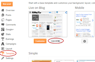 how to edit html in blogger