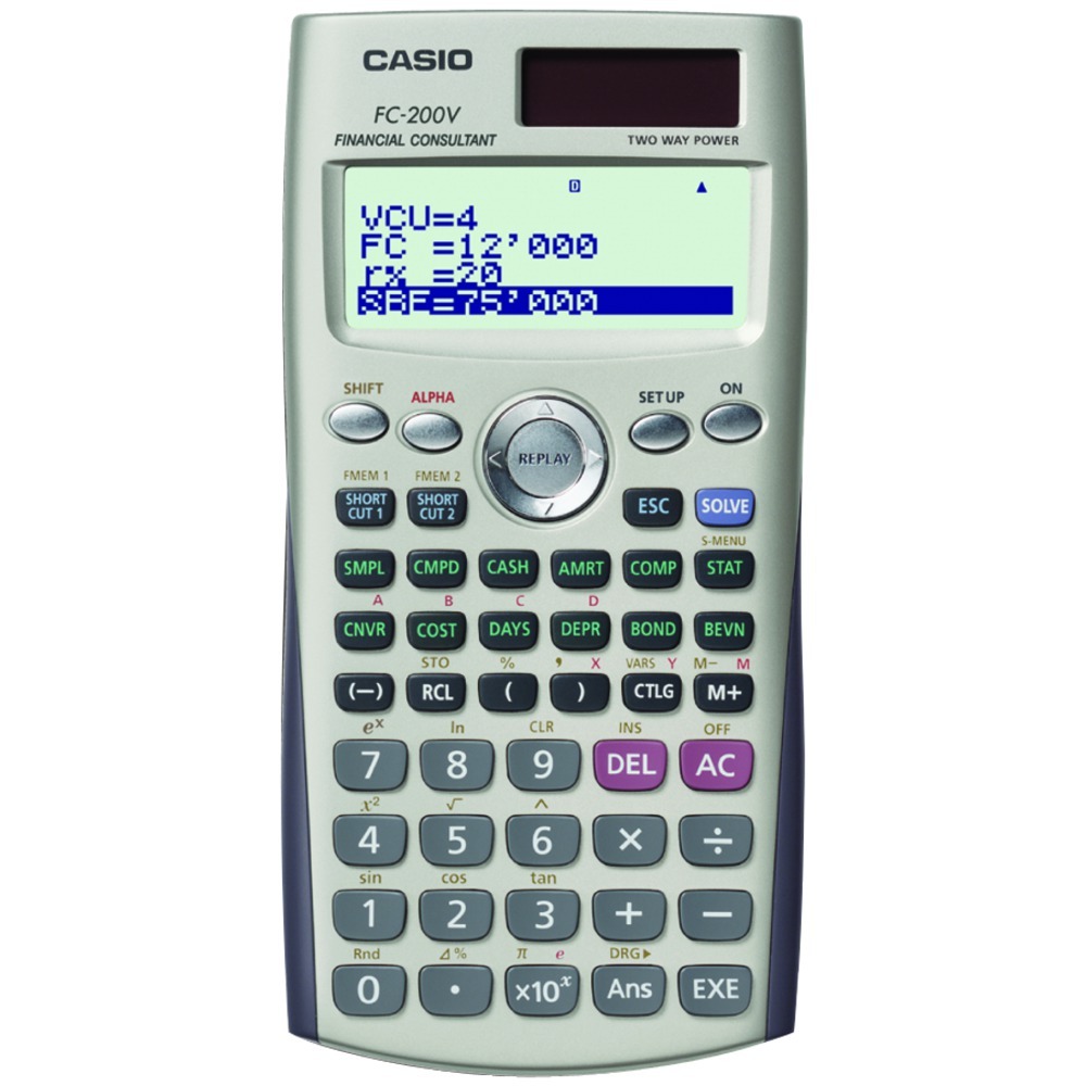 calculadora financiera casio