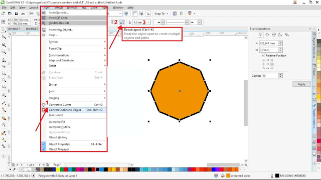 Cara Mudah Mewarnai Objek Di CorelDraw