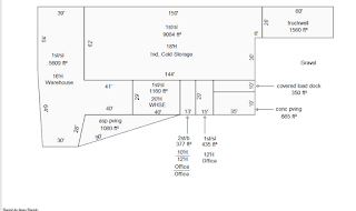 Floor plan for Wolin Packing.