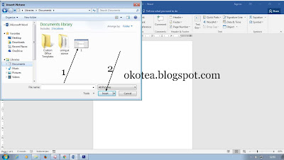 Cara mudah memasukan gambar / image ke word