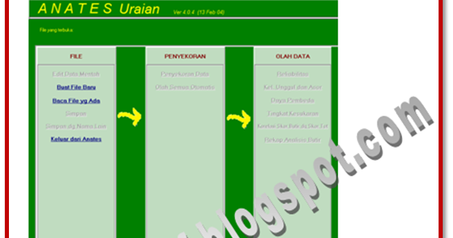 GeosamsEdu: Analisis Butir Tes Uraian dengan ANATES