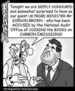 Cantankerous Frank and Gordon Brown cartoon panel