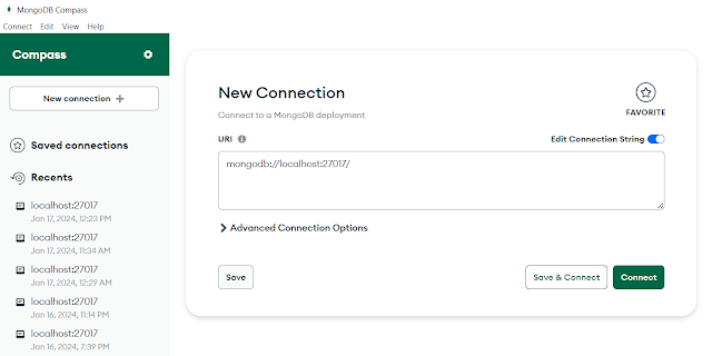 CRUD operation through Mongosh terminal in mongodb