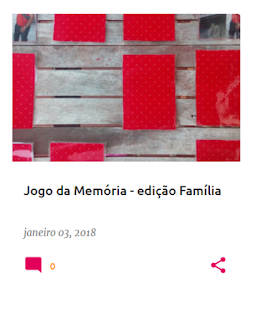 jogo da memória com fotografias da família