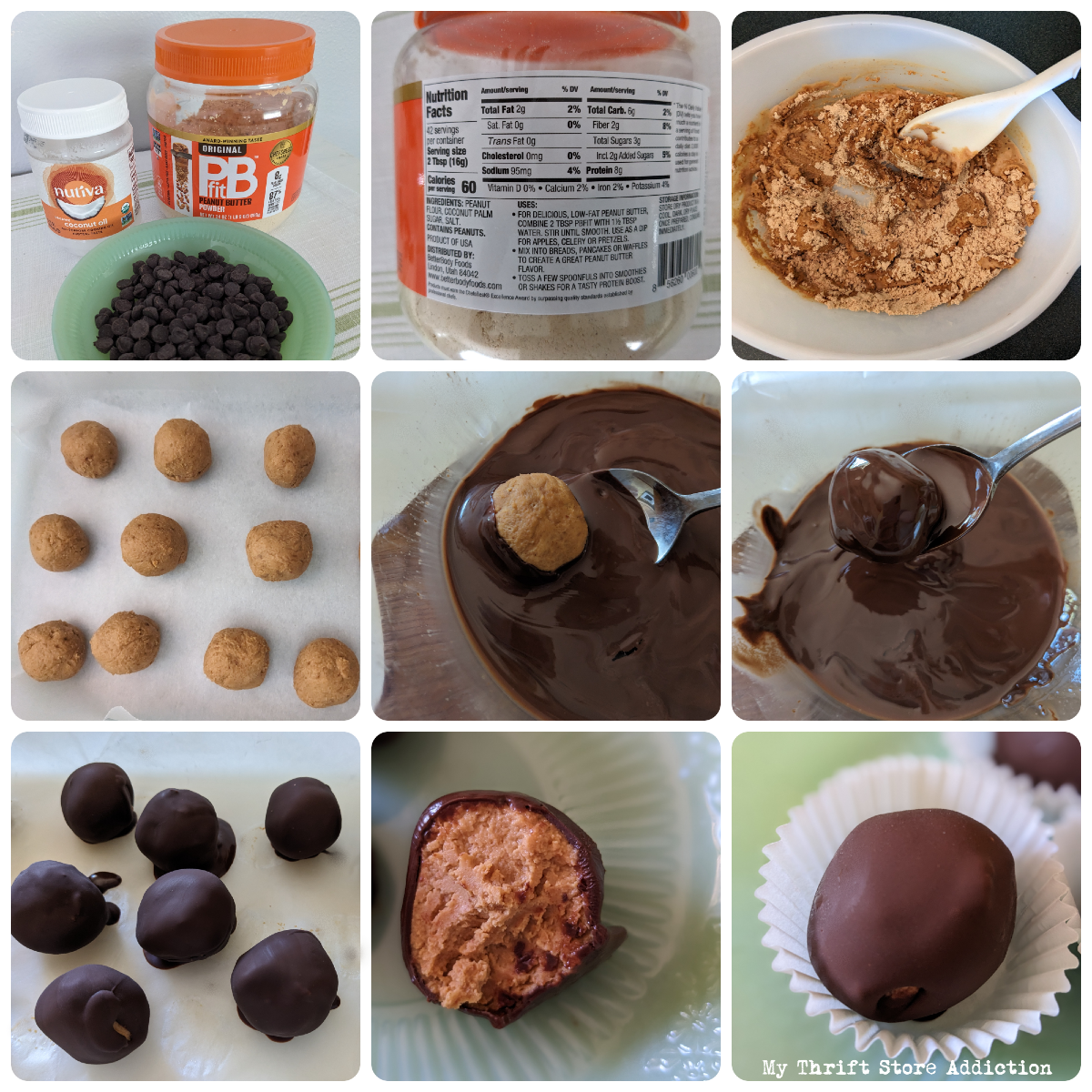 3 ingredient chocolate covered peanut butter balls