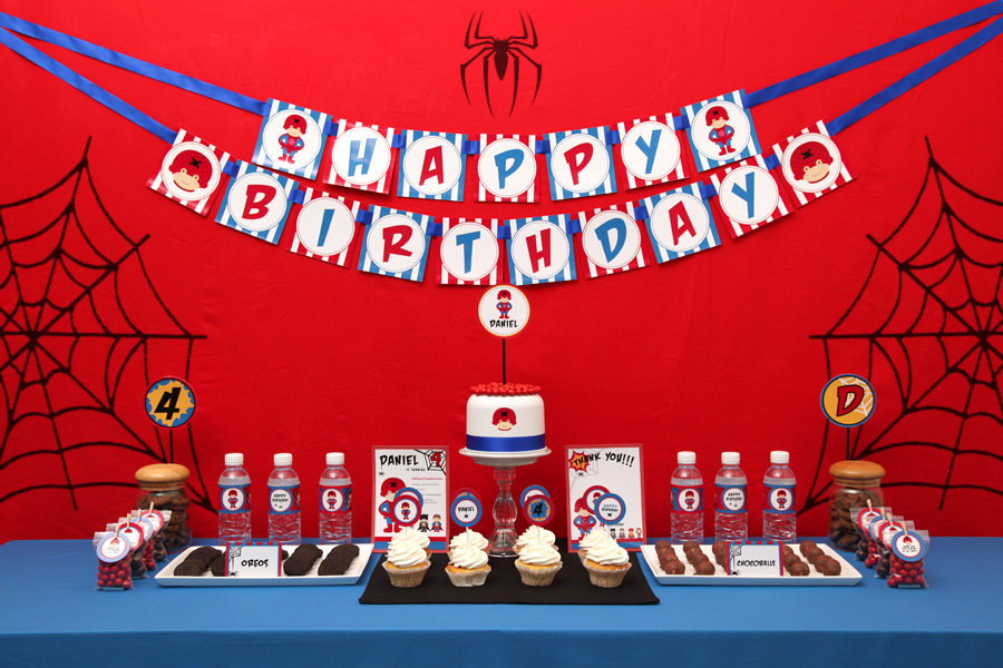  Spiderman  Birthday Party Ideas Spiderman  Birthday  Party  