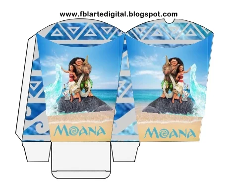  Moana Birthday: Free Printable Boxes.