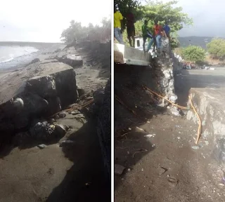 Mohéli : Rupture de la digue de Hoani