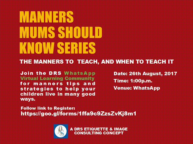 DRS Online Free Manners Training For Mums