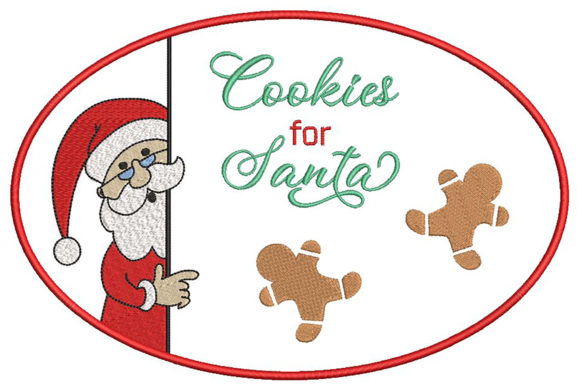 Christmas Design, Cookies for Santa Embroidery Design