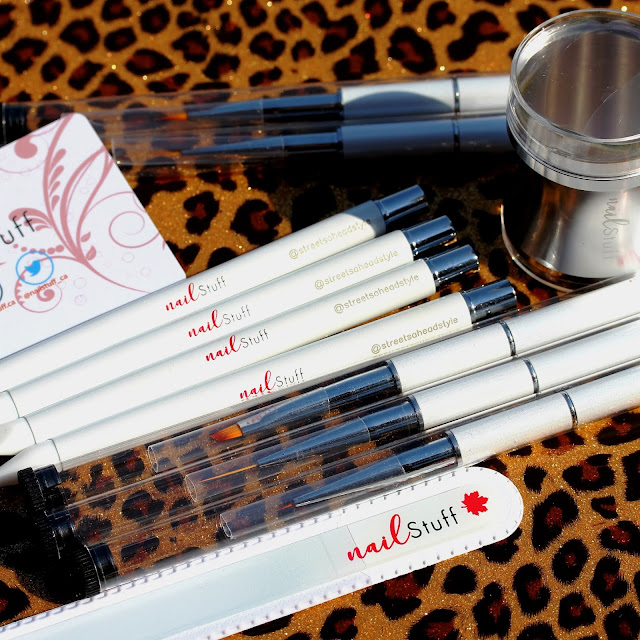 NailStuff.ca nail brush set and clear jelly stamper