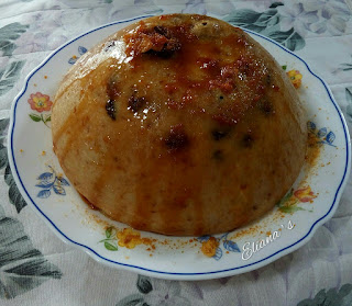 Flan de Pan microondas