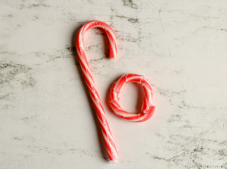 melting candy cane experiment