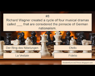 Richard Wagner created a cycle of four musical dramas called ___ that are considered the pinnacle of German nationalism. Answer choices include: Der Ring des Nibelungen, Otello, La Vestale, Fidelio