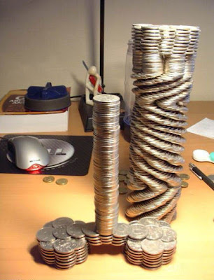 Amazing Coin Balancing Structures (4) 1