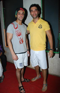 Karan Singh Grover with Kushal Punjabi