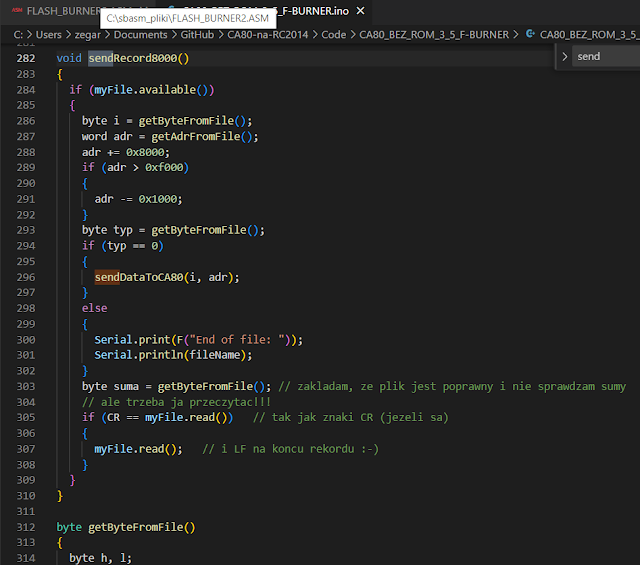 Code load hex file.