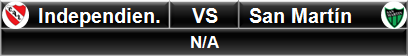 Independiente vs San Martín San Juan