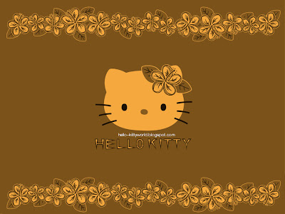 Hello Kitty-Orange-Hello Kitty-Orange Wallpeper-Kitty-Orange