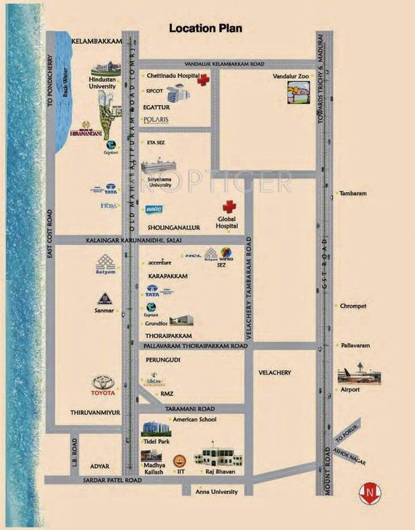 Hiranandani Amalfi Location Plan