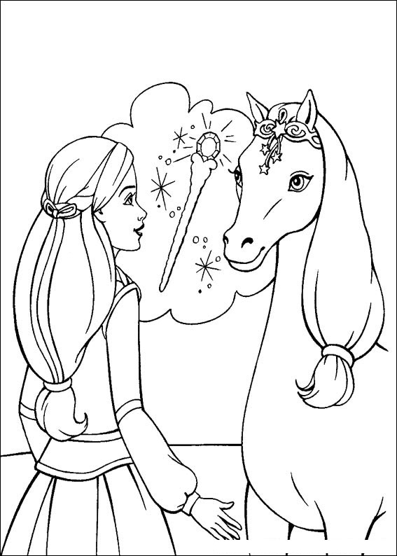 Jocuri pentru copii mari şi mici: Fise de colorat cu ponei