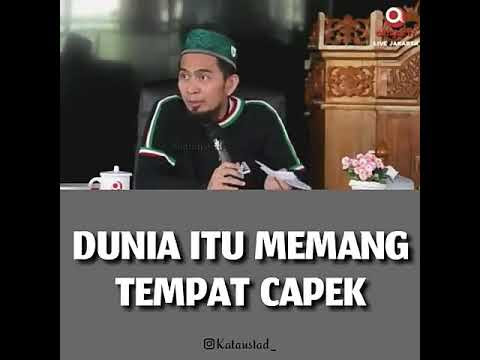 Dunia emang tempatnya capek 