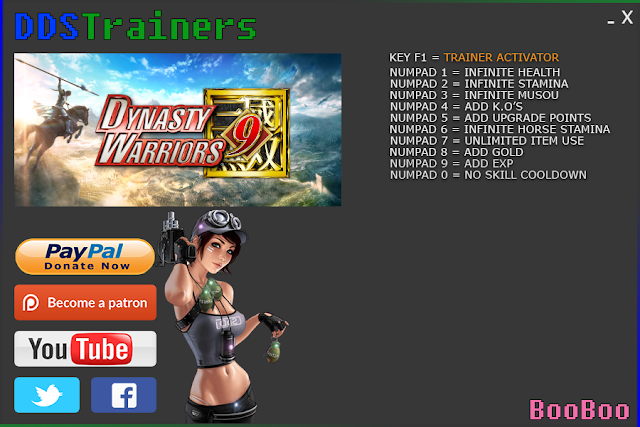 Dynasty Warriors 9 Trainers and Cheats for PC