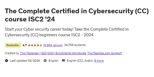 The Complete Certified in Cybersecurity (CC) Course ISC2 '24