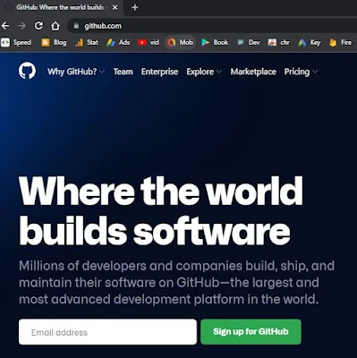 membuat website di Github.com