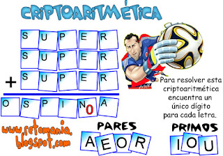 Alfamética, Criptoaritmética, Criptosuma, Copa América, Deportes y matemáticas