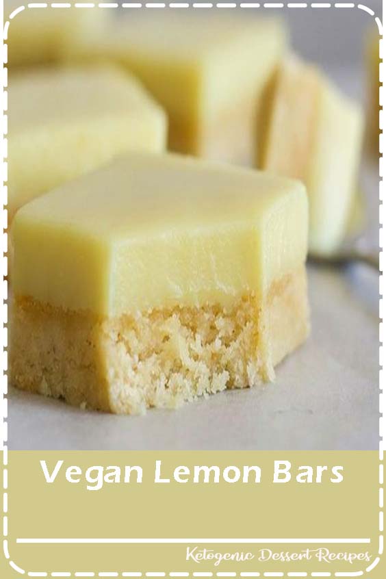 Vegan lemon bars with a creamy lemon filling on top of a soft buttery base! They're gluten free, 9 ingredients and quick and easy to make.