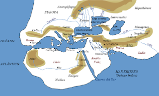 Mapa. El mundo de Eratóstenes