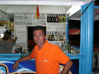 Pedro at the bar