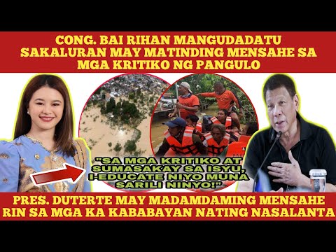 CONG. BAI RIHAN MANGUDADATU SAKALURAN MAY BWELTA SA MGA KRITIKO NI PANGULO |"EDUCATE NYO SARILI NYO"