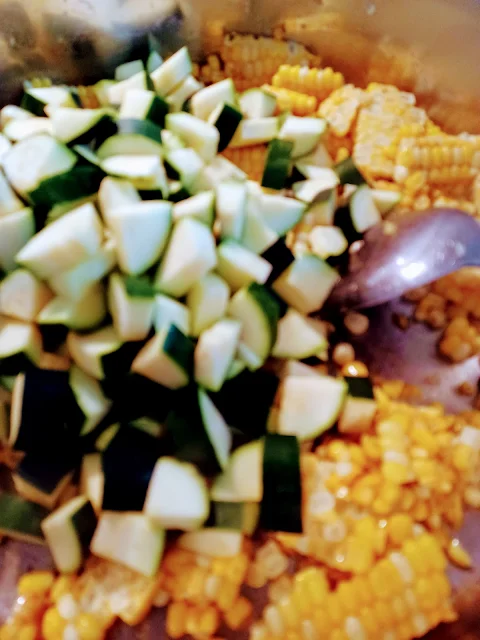 Garden Vegetable Sautéed Salad at Miz Helen's Country Cottage