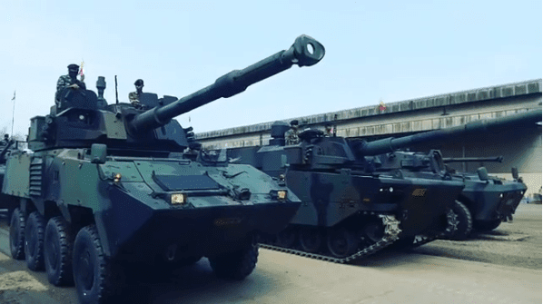 Video Geladi Panser Pandur dan Tank Harimau Hitam
