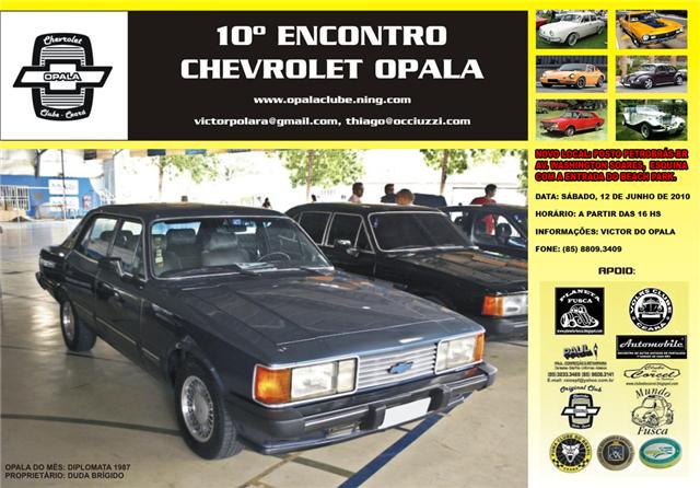 10 Encontro Chevrolet Opala Clube Novo Local Posto Petrobr s BR Av 