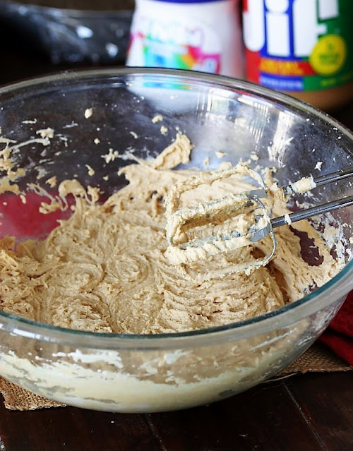 Mixing Bowl of Peanut Butter Frosting Image