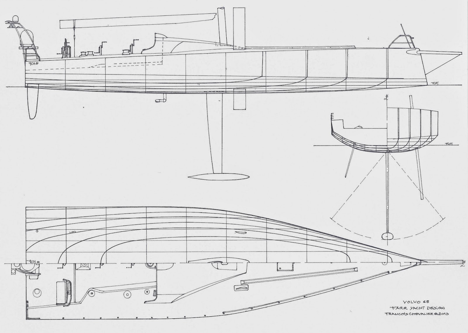 Chevalier Taglang: VOLVO OCEAN RACE - DRAWINGS AND DESIGN 