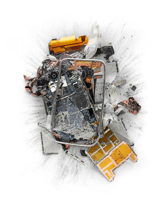 Demolished Apple iPhone iPad iPod Magic Mouse and MacBook