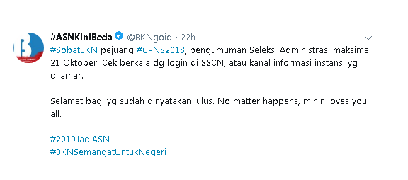 Begini Cara Melihat Pengumuman Seleksi Administrasi CPNS 