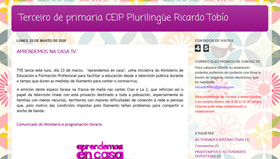 Blog de terceiro de primaria