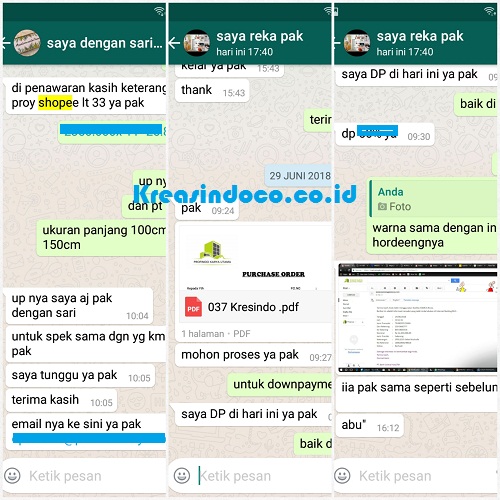 Repeat Order Hijab Masjid Oleh Pt Profindo Karya Utama Jakarta