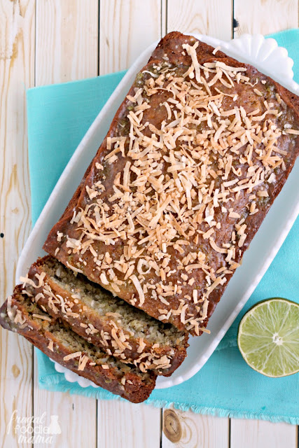 This Lime in the Coconut Banana Bread is the perfect combination of sweet & tart thanks to creamy coconut and a hint of fresh lime.