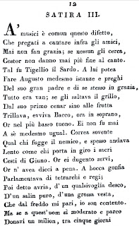 1814 yılında basılan, "l'Le hiciv e di S. Orazio Flacco epistole"