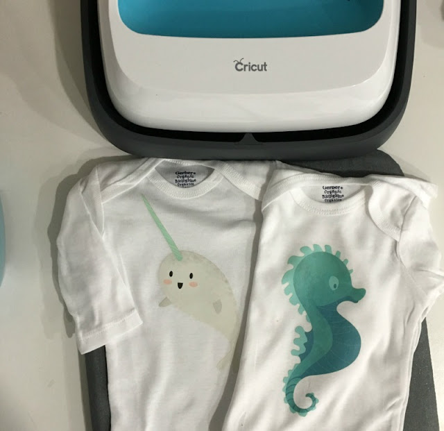 Use Cricut's new Iron On designs to make a DIY baby shower gift that only takes about 5 minutes. All you need is an iron or EasyPress! 