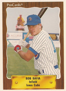 Bob Bafia 1990 Iowa Cubs card