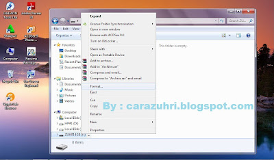 Cara Format Flashdisk Dengan PC atau Laptop