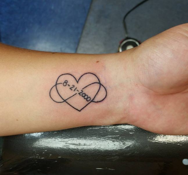 Anniversary Date Tattoo Designs 7